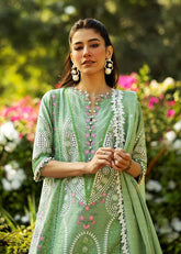Sadaf Fawad Lawn '25 | French Hearts-7A | 3PC Embroidered Lawn Suit